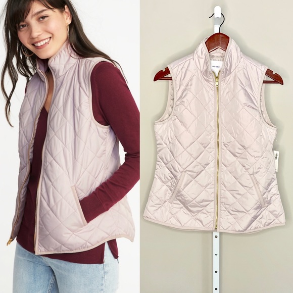Classic Quilted Vest - Light Pink main image 0